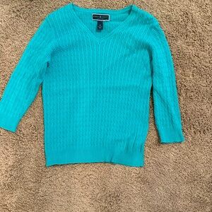 Teal Karen Scott Sweater
